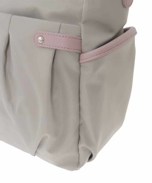 MK MICHEL KLEIN BAG / エムケーミッシェルクランバッグ トートバッグ | [撥水/2WAY/A4収納可]サイドポケットパイピングバッグ | 詳細8