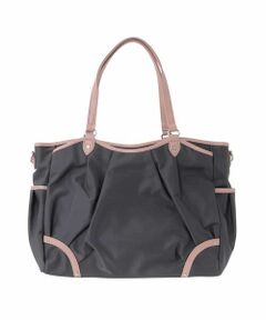 MK MICHEL KLEIN BAG / エムケーミッシェルクランバッグ トートバッグ | [2WAY/撥水/A4収納可]レザージョイントタックデザイントートバッグ