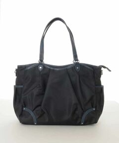 MK MICHEL KLEIN BAG / エムケーミッシェルクランバッグ トートバッグ | [2WAY/撥水/A4収納可]レザージョイントタックデザイントートバッグ