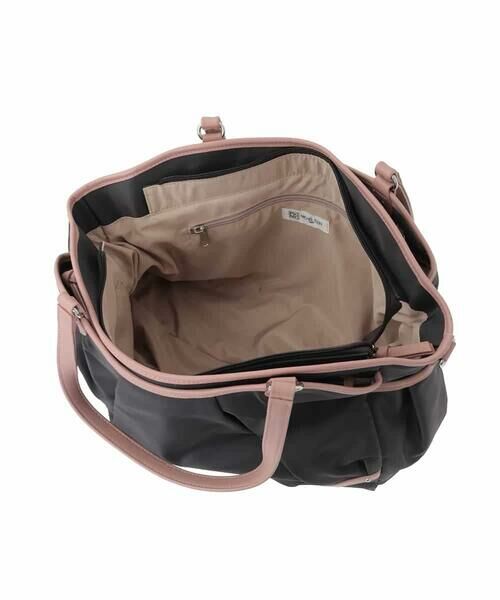 MK MICHEL KLEIN BAG / エムケーミッシェルクランバッグ トートバッグ | [2WAY/撥水/A4収納可]レザージョイントタックデザイントートバッグ | 詳細12