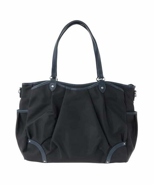 MK MICHEL KLEIN BAG / エムケーミッシェルクランバッグ トートバッグ | [2WAY/撥水/A4収納可]レザージョイントタックデザイントートバッグ | 詳細3