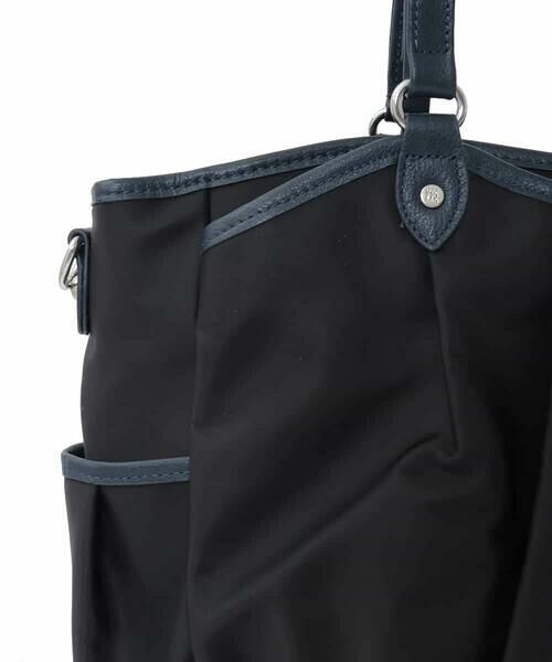 MK MICHEL KLEIN BAG / エムケーミッシェルクランバッグ トートバッグ | [2WAY/撥水/A4収納可]レザージョイントタックデザイントートバッグ | 詳細8