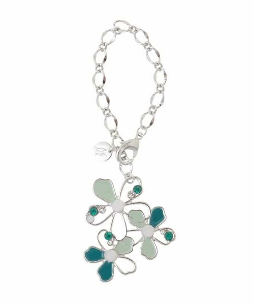 MK MICHEL KLEIN BAG / エムケーミッシェルクランバッグ チャーム | 透かしフラワーモチーフチャーム（ライトグリーン）