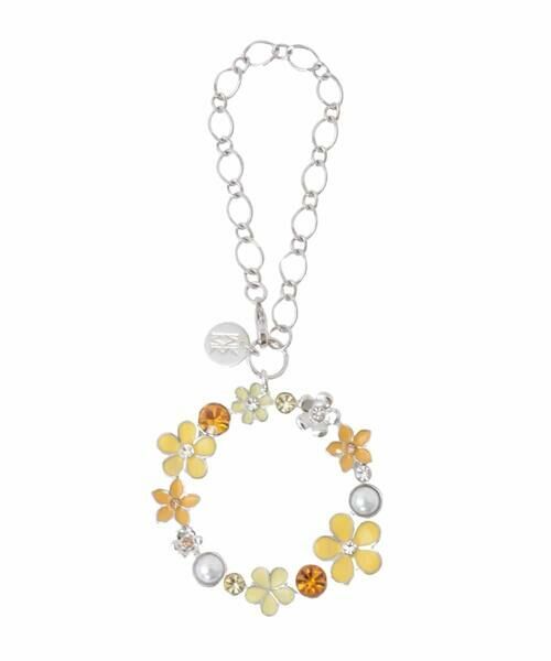 MK MICHEL KLEIN BAG / エムケーミッシェルクランバッグ チャーム | フラワーサークルチャーム（マスタード）