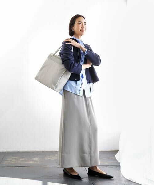 MK MICHEL KLEIN BAG / エムケーミッシェルクランバッグ トートバッグ | [A4収納可]異素材ジョイントスクエアトートバッグ | 詳細16