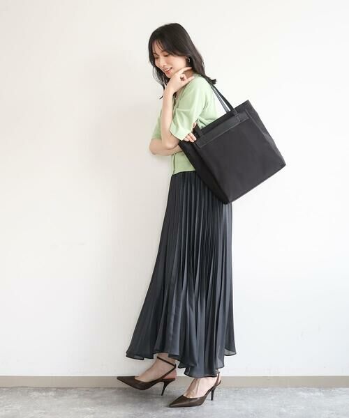 MK MICHEL KLEIN BAG / エムケーミッシェルクランバッグ トートバッグ | [A4収納可]異素材ジョイントスクエアトートバッグ | 詳細18