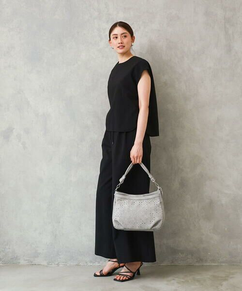 MK MICHEL KLEIN BAG / エムケーミッシェルクランバッグ ショルダーバッグ | [2WAY]パンチングレイヤーデザインバッグ | 詳細17