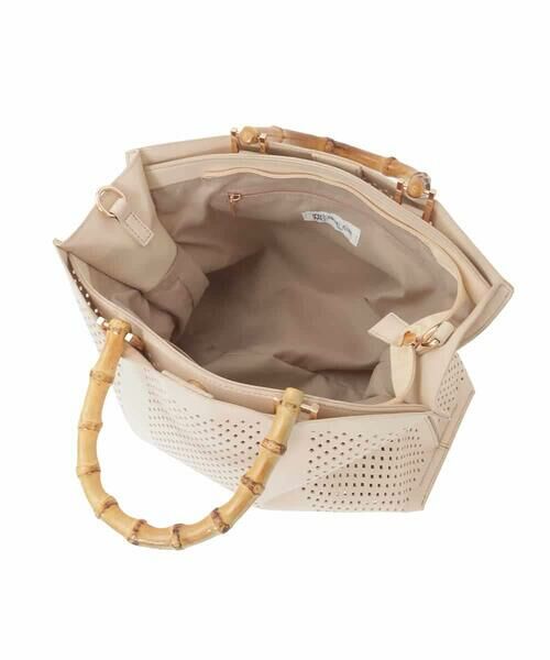 MK MICHEL KLEIN BAG / エムケーミッシェルクランバッグ トートバッグ | [2WAY]バンブーハンドルパンチングバッグ | 詳細10