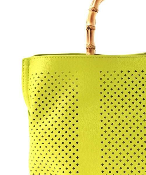 MK MICHEL KLEIN BAG / エムケーミッシェルクランバッグ トートバッグ | [2WAY]バンブーハンドルパンチングバッグ | 詳細11