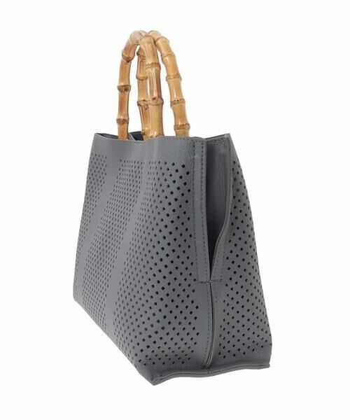 MK MICHEL KLEIN BAG / エムケーミッシェルクランバッグ トートバッグ | [2WAY]バンブーハンドルパンチングバッグ | 詳細2