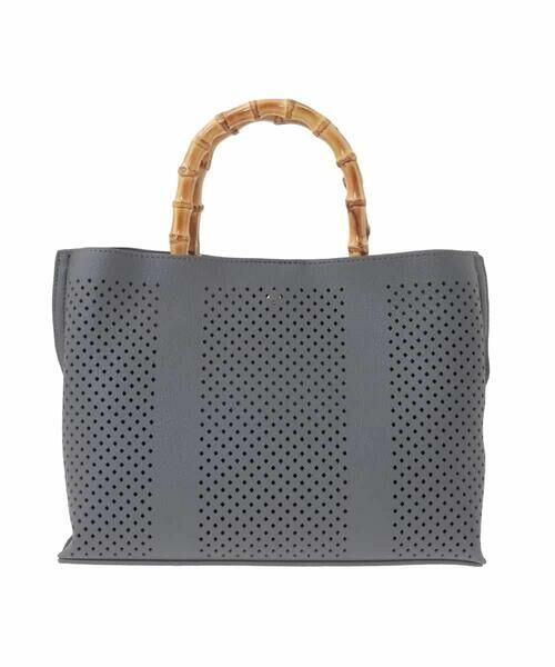 MK MICHEL KLEIN BAG / エムケーミッシェルクランバッグ トートバッグ | [2WAY]バンブーハンドルパンチングバッグ | 詳細3