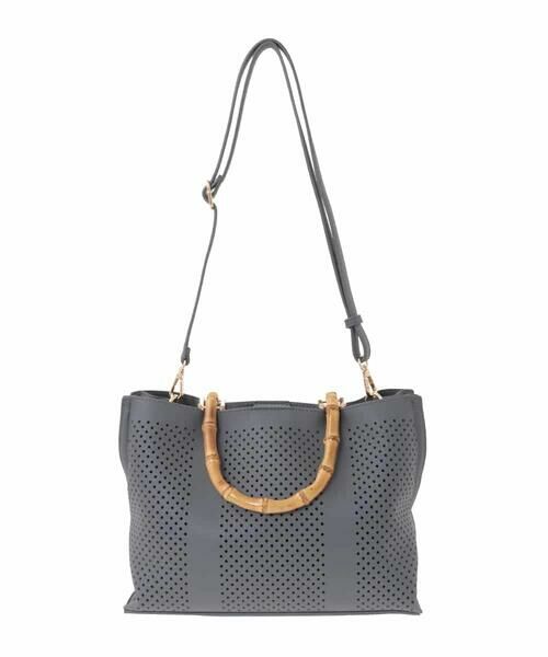 MK MICHEL KLEIN BAG / エムケーミッシェルクランバッグ トートバッグ | [2WAY]バンブーハンドルパンチングバッグ | 詳細4