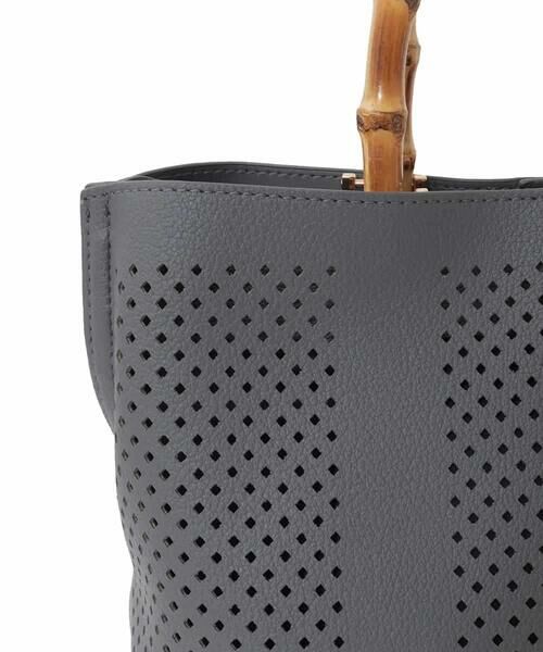 MK MICHEL KLEIN BAG / エムケーミッシェルクランバッグ トートバッグ | [2WAY]バンブーハンドルパンチングバッグ | 詳細5