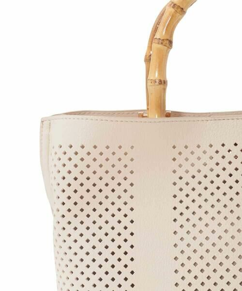 MK MICHEL KLEIN BAG / エムケーミッシェルクランバッグ トートバッグ | [2WAY]バンブーハンドルパンチングバッグ | 詳細9
