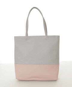 MK MICHEL KLEIN BAG / エムケーミッシェルクランバッグ トートバッグ | バイカラーデザイン牛革トートバッグ