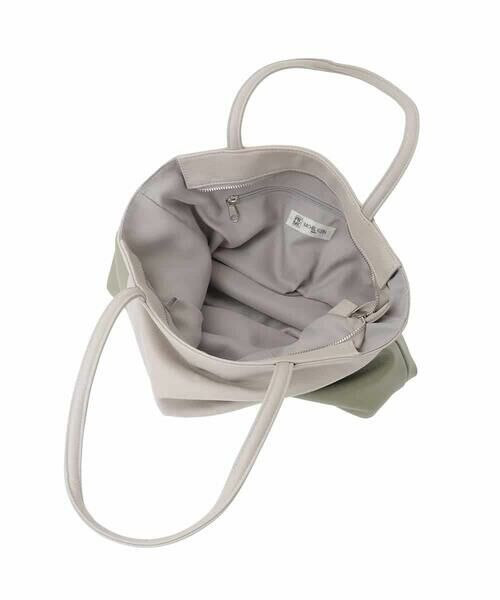 MK MICHEL KLEIN BAG / エムケーミッシェルクランバッグ トートバッグ | バイカラーデザイン牛革トートバッグ | 詳細10