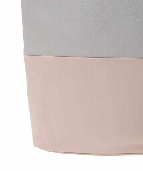 MK MICHEL KLEIN BAG / エムケーミッシェルクランバッグ トートバッグ | バイカラーデザイン牛革トートバッグ | 詳細5