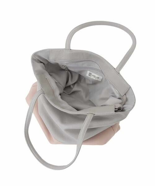 MK MICHEL KLEIN BAG / エムケーミッシェルクランバッグ トートバッグ | バイカラーデザイン牛革トートバッグ | 詳細8