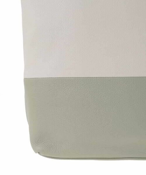 MK MICHEL KLEIN BAG / エムケーミッシェルクランバッグ トートバッグ | バイカラーデザイン牛革トートバッグ | 詳細9