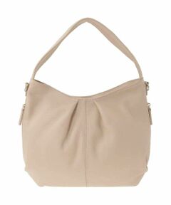 MK MICHEL KLEIN BAG / エムケーミッシェルクランバッグ ショルダーバッグ | [2WAY]タックデザイン牛革ショルダーバッグ