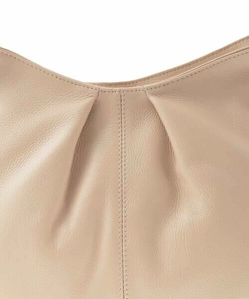 MK MICHEL KLEIN BAG / エムケーミッシェルクランバッグ ショルダーバッグ | [2WAY]タックデザイン牛革ショルダーバッグ | 詳細11