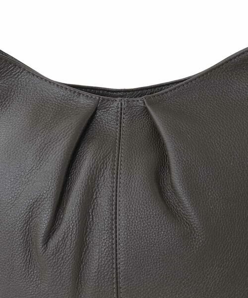 MK MICHEL KLEIN BAG / エムケーミッシェルクランバッグ ショルダーバッグ | [2WAY]タックデザイン牛革ショルダーバッグ | 詳細13