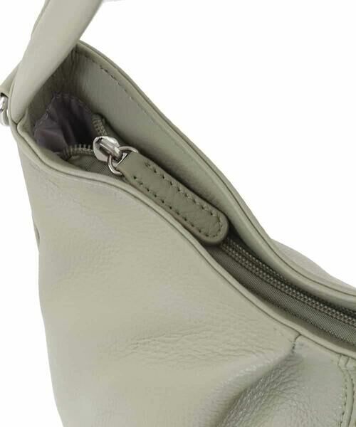 MK MICHEL KLEIN BAG / エムケーミッシェルクランバッグ ショルダーバッグ | [2WAY]タックデザイン牛革ショルダーバッグ | 詳細5