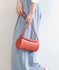 MK MICHEL KLEIN BAG / エムケーミッシェルクランバッグ ショルダーバッグ | [300g以下の軽量]カウレザーシリンダーバッグ