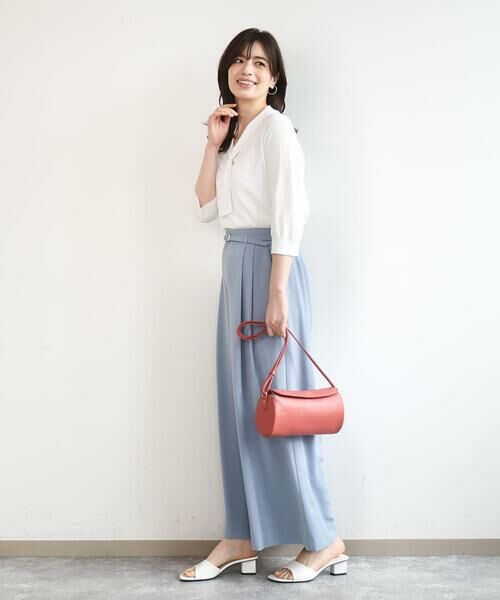 MK MICHEL KLEIN BAG / エムケーミッシェルクランバッグ ショルダーバッグ | [300g以下の軽量]カウレザーシリンダーバッグ | 詳細10