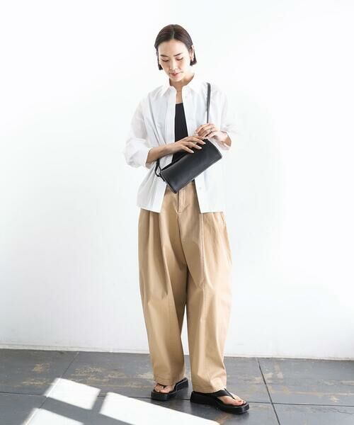 MK MICHEL KLEIN BAG / エムケーミッシェルクランバッグ ショルダーバッグ | [300g以下の軽量]カウレザーシリンダーバッグ | 詳細13