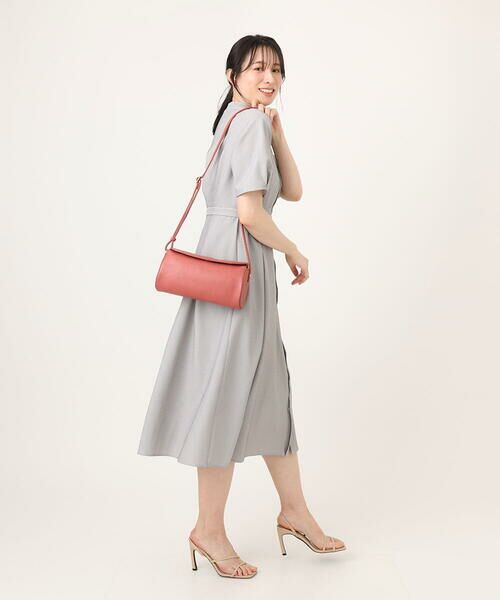 MK MICHEL KLEIN BAG / エムケーミッシェルクランバッグ ショルダーバッグ | [300g以下の軽量]カウレザーシリンダーバッグ | 詳細17