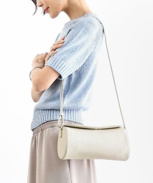 MK MICHEL KLEIN BAG / エムケーミッシェルクランバッグ ショルダーバッグ | [300g以下の軽量]カウレザーシリンダーバッグ | 詳細7