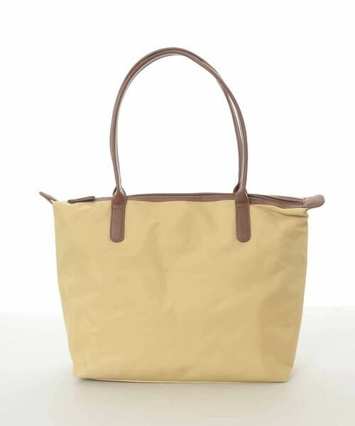 MK MICHEL KLEIN BAG / エムケーミッシェルクランバッグ トートバッグ | レザーポイント軽量トートバッグ（イエロー）