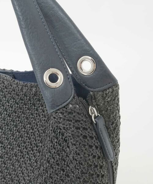 MK MICHEL KLEIN BAG / エムケーミッシェルクランバッグ トートバッグ | 【2WAY】サイドファスナーコンパクトメッシュトートバッグ | 詳細4