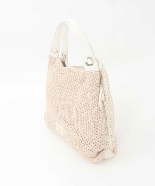 MK MICHEL KLEIN BAG / エムケーミッシェルクランバッグ トートバッグ | サイドファスナーメッシュデザイントートバッグ | 詳細4