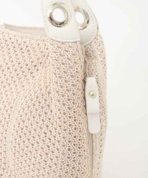 MK MICHEL KLEIN BAG / エムケーミッシェルクランバッグ トートバッグ | サイドファスナーメッシュデザイントートバッグ | 詳細6