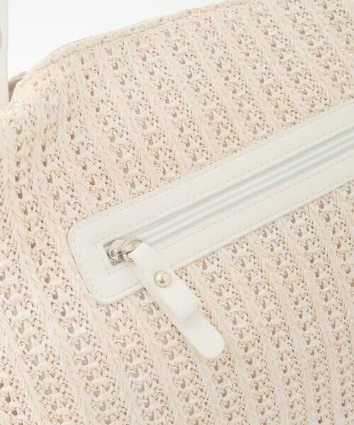 MK MICHEL KLEIN BAG / エムケーミッシェルクランバッグ トートバッグ | サイドファスナーメッシュデザイントートバッグ | 詳細7