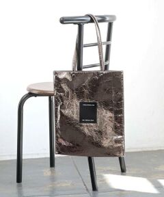 MK MICHEL KLEIN BAG / エムケーミッシェルクランバッグ トートバッグ | [軽量/A4収納可]合成皮革シンプルロゴトートバッグ