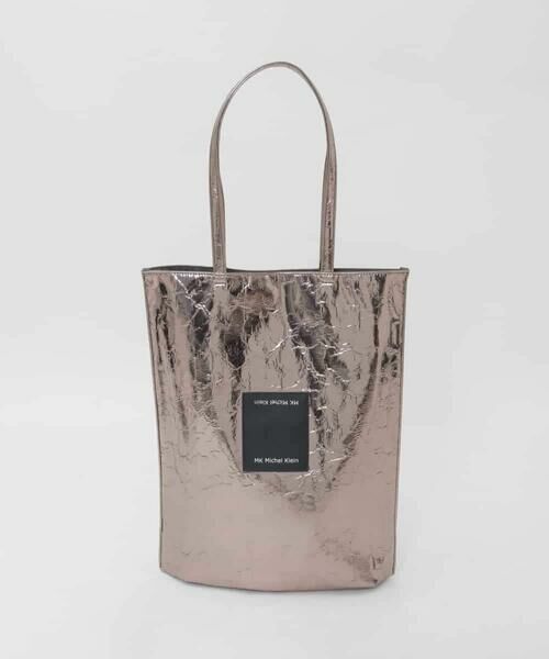 MK MICHEL KLEIN BAG / エムケーミッシェルクランバッグ トートバッグ | [軽量/A4収納可]合成皮革シンプルロゴトートバッグ | 詳細1