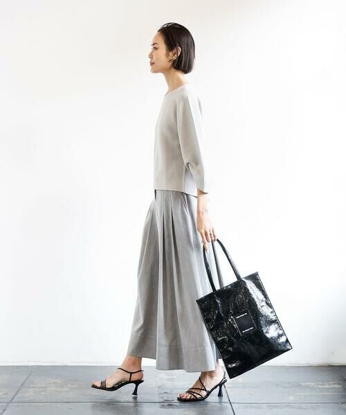 MK MICHEL KLEIN BAG / エムケーミッシェルクランバッグ トートバッグ | [軽量/A4収納可]合成皮革シンプルロゴトートバッグ | 詳細15