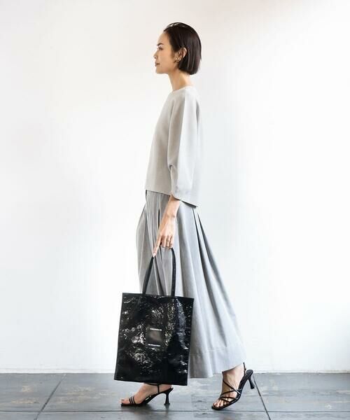 MK MICHEL KLEIN BAG / エムケーミッシェルクランバッグ トートバッグ | [軽量/A4収納可]合成皮革シンプルロゴトートバッグ | 詳細16