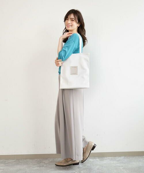 MK MICHEL KLEIN BAG / エムケーミッシェルクランバッグ トートバッグ | [軽量/A4収納可]合成皮革シンプルロゴトートバッグ | 詳細17