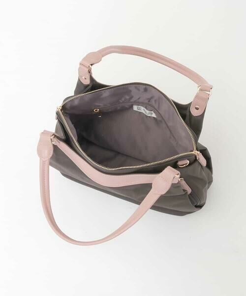 MK MICHEL KLEIN BAG / エムケーミッシェルクランバッグ トートバッグ | 【2WAY】配色ポイントセパレートデザインバッグ | 詳細11