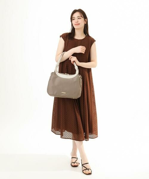 MK MICHEL KLEIN BAG / エムケーミッシェルクランバッグ トートバッグ | [2WAY]配色ポイントセパレートデザインバッグ | 詳細16