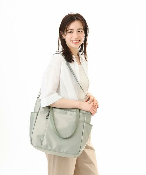 MK MICHEL KLEIN BAG / エムケーミッシェルクランバッグ トートバッグ | [2WAY/A4収納可]多機能ポケットナイロントートバッグ | 詳細15