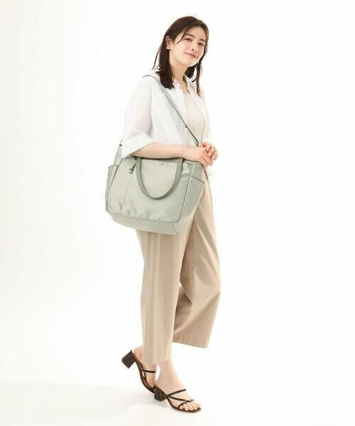 MK MICHEL KLEIN BAG / エムケーミッシェルクランバッグ トートバッグ | [2WAY/A4収納可]多機能ポケットナイロントートバッグ | 詳細16