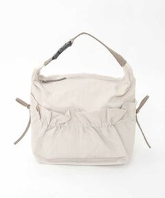 MK MICHEL KLEIN BAG / エムケーミッシェルクランバッグ ショルダーバッグ | 【2WAY】ギャザーポケットナイロンデザインバッグ