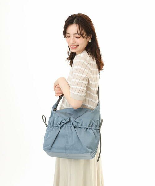 MK MICHEL KLEIN BAG / エムケーミッシェルクランバッグ ショルダーバッグ | [2WAY/A4収納可]ギャザーポケットナイロンデザインバッグ | 詳細17