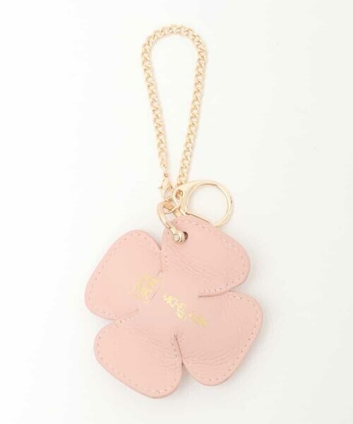 MK MICHEL KLEIN BAG / エムケーミッシェルクランバッグ その他 | レザークローバーチャーム（ピンク）
