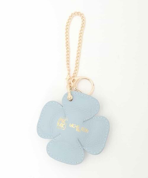 MK MICHEL KLEIN BAG / エムケーミッシェルクランバッグ その他 | レザークローバーチャーム（ライトブルー）